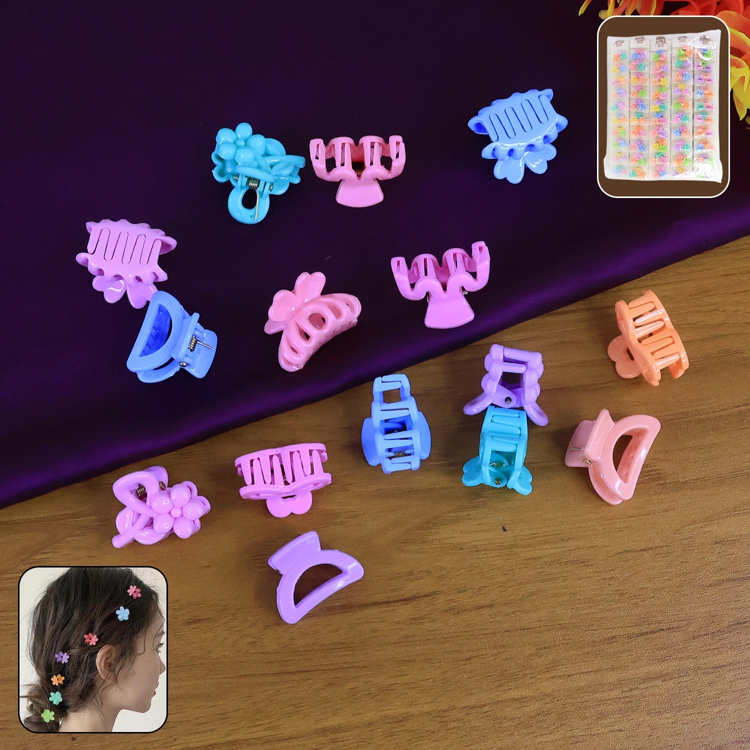 Hair Clips for Girls Colorful Mini 3-Piece Set | Calm & Curl