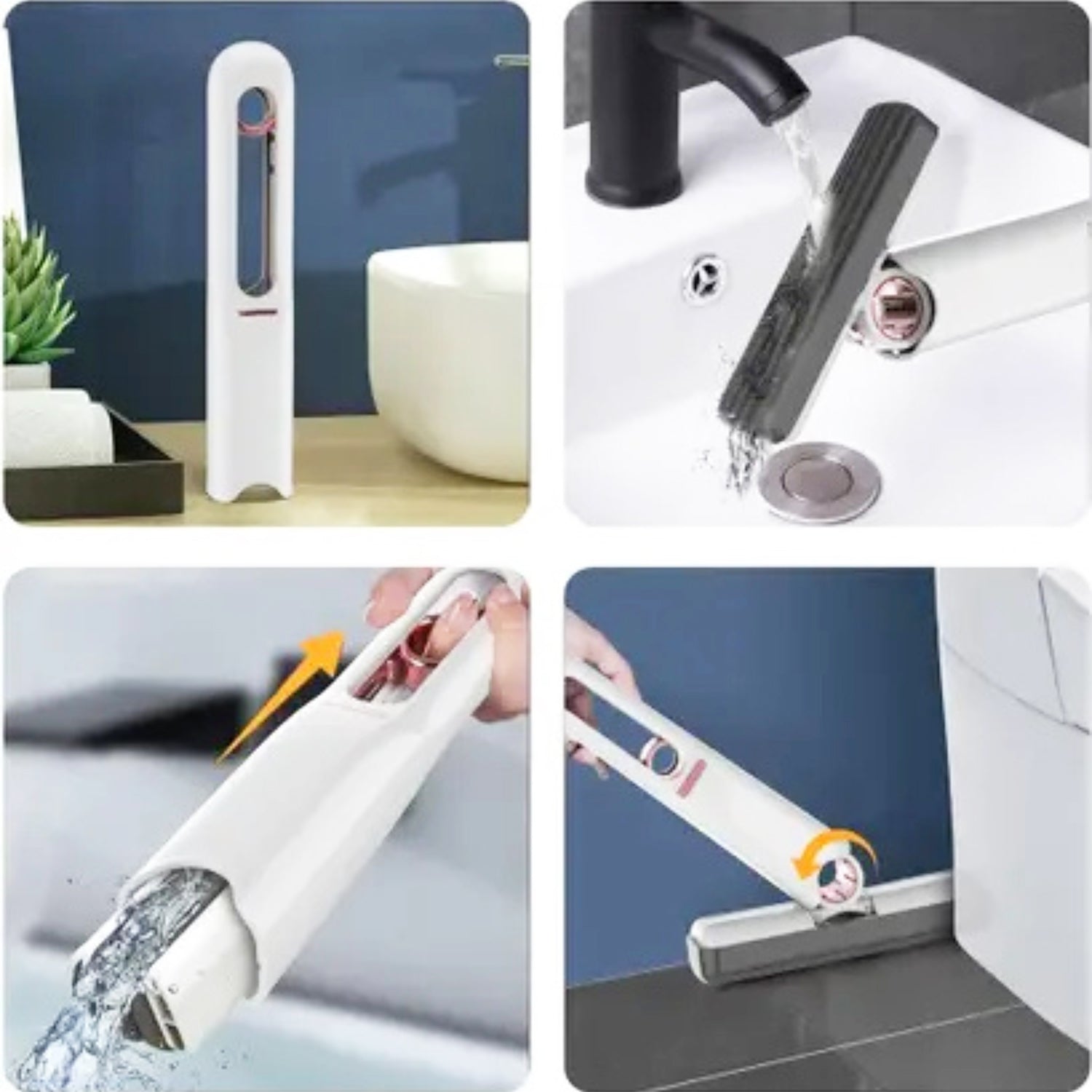 ALVENZA Mini Mop – Portable Self-Squeeze PVA Sponge for Home | DeoDap