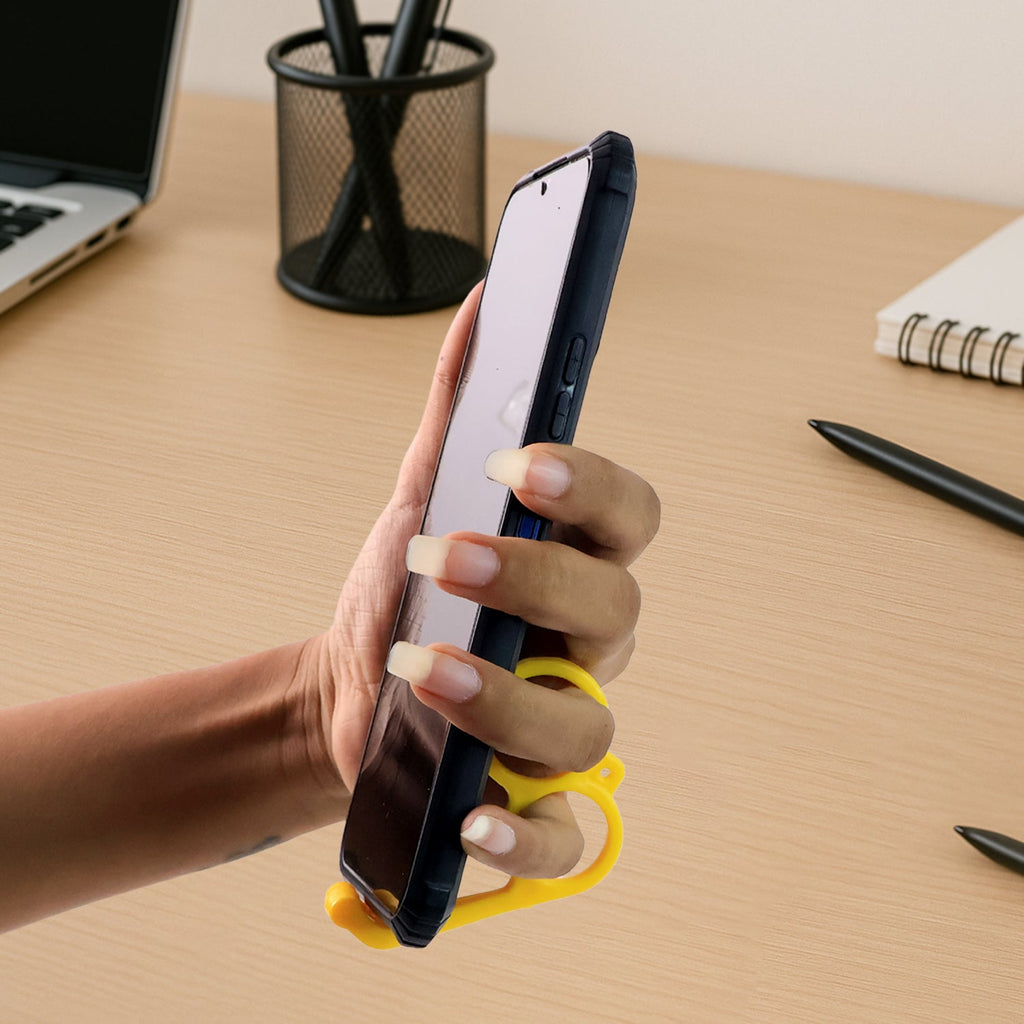 ALVENZA Hand Mobile Stand – Compact Plastic Phone Holder in Mix Colors