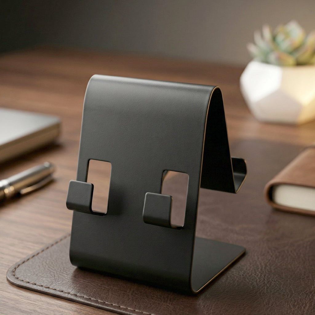 ALVENZA Foldable Metal Mobile & Tablet Stand – Sturdy and Portable Design