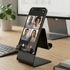 ALVENZA Foldable Metal Mobile & Tablet Stand – Sturdy and Portable Design