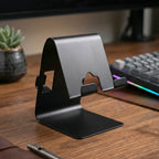 ALVENZA Foldable Metal Mobile & Tablet Stand – Sturdy and Portable Design