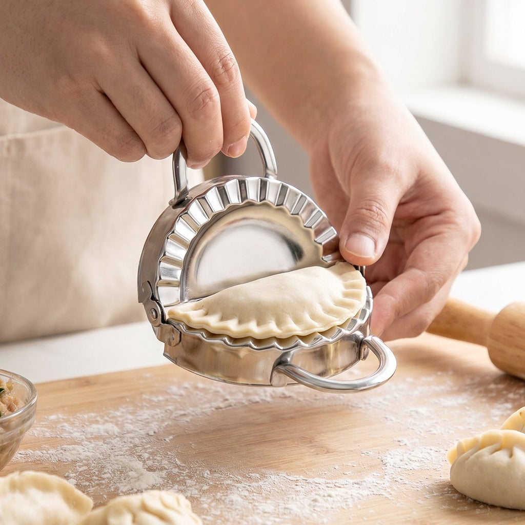 Stainless Steel Dumpling & Gujiya Maker Durable & Easy to Use - Detail View 7