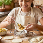 Stainless Steel Dumpling & Gujiya Maker Durable & Easy to Use - Front View