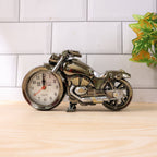 ALVENZA Motorcycle Alarm Clock – Stylish Analog Table Clock for Home Decor