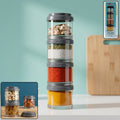 Stackable Storage Container Set Space Saving & Modular Design