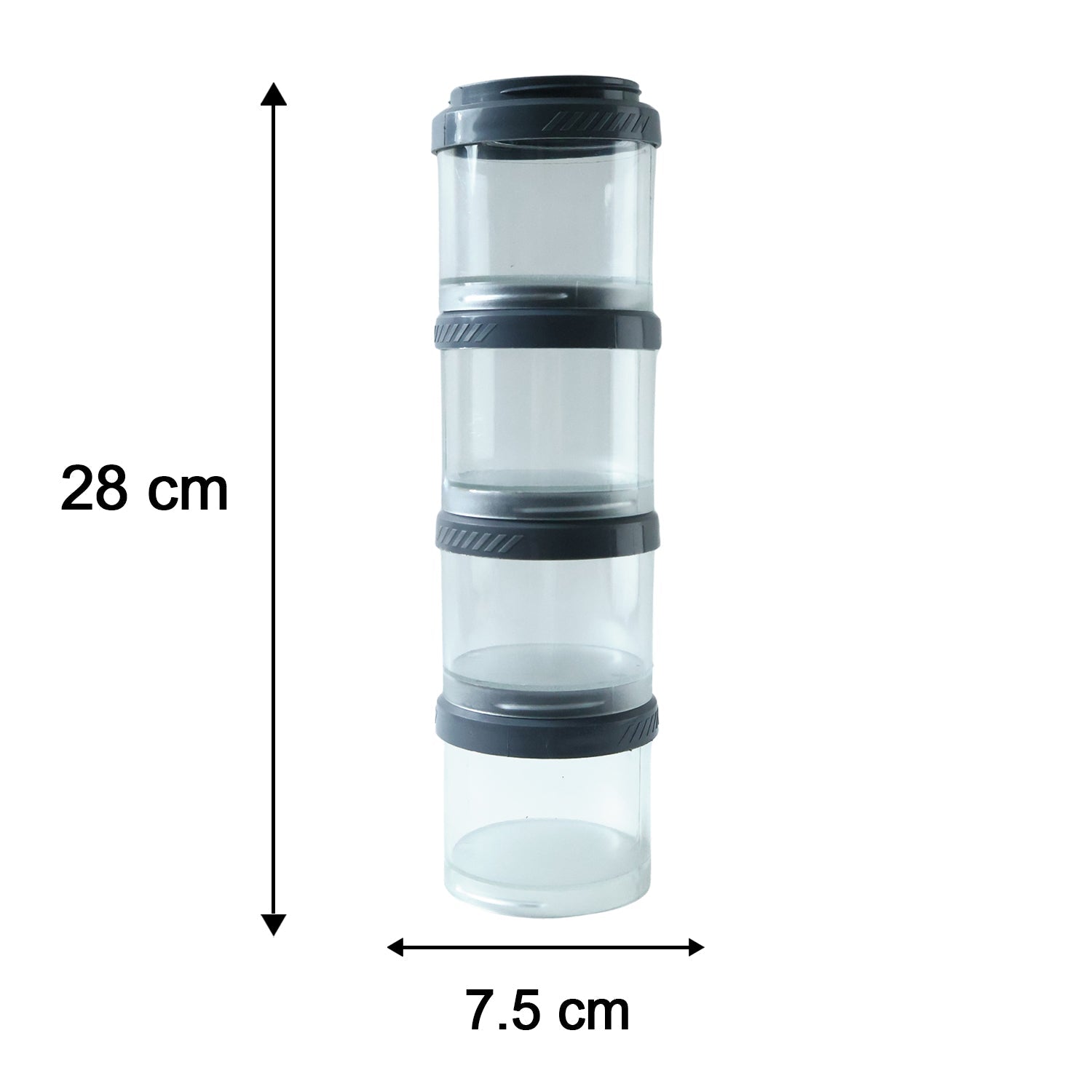 Stackable Storage Container Set Space Saving & Modular Design - Detail View 6