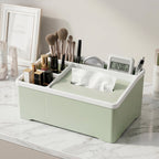Multipurpose Plastic Organizer Box Neat Storage with Tissue Holder - Detail View 7
