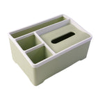Multipurpose Plastic Organizer Box Neat Storage with Tissue Holder - Detail View 5