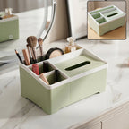 Multipurpose Plastic Organizer Box Neat Storage with Tissue Holder