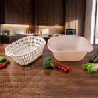 2 in 1 Plastic Double Drain Basket Multi-Purpose Kitchen Tool - Detail View 8