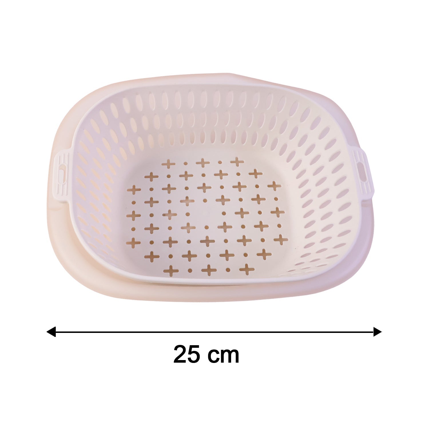 2 in 1 Plastic Double Drain Basket Multi-Purpose Kitchen Tool - Detail View 6