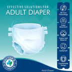 Adult Taped Diaper – Leakproof, antibacterial, 10-hour protection