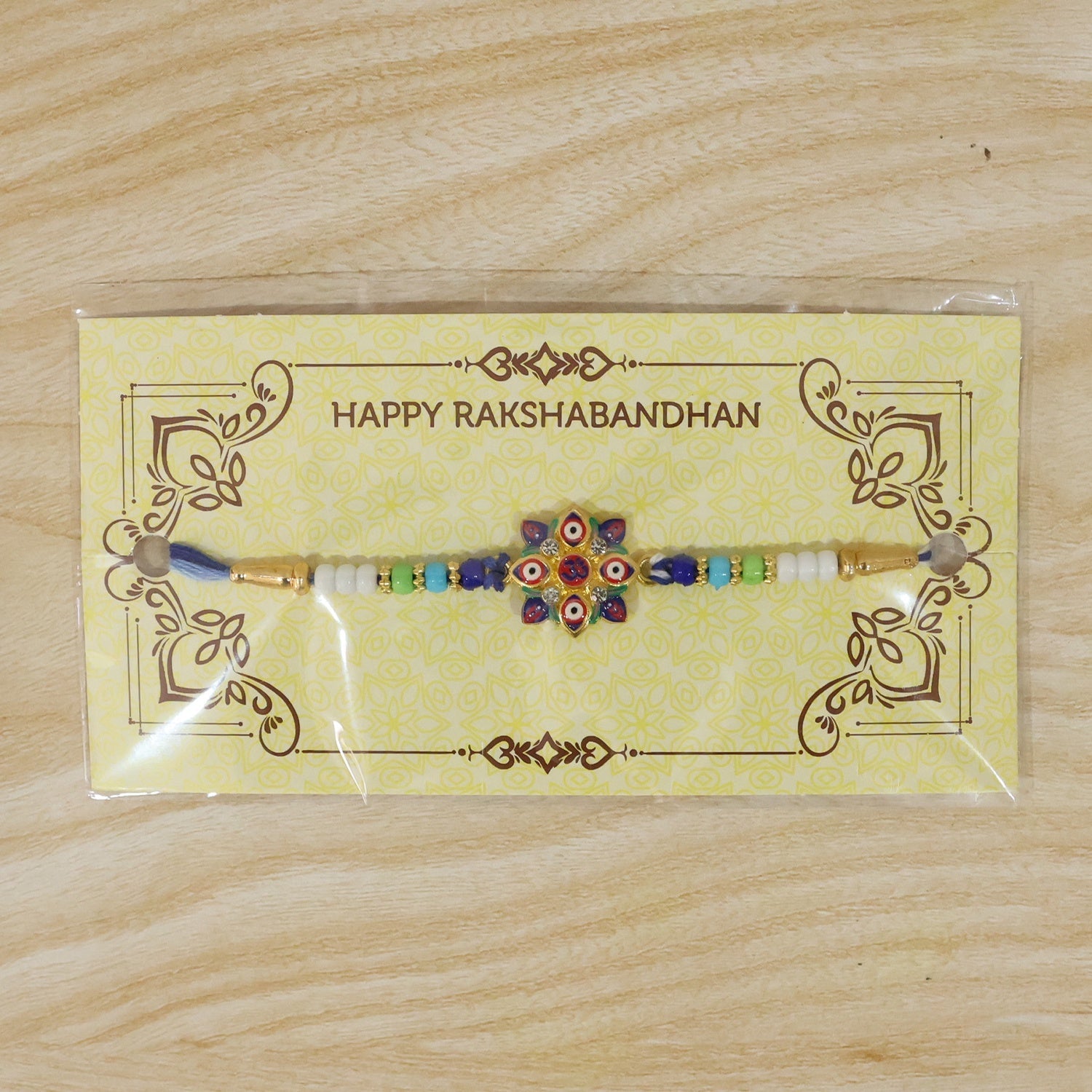 ALVENZA Evil Eye OM Star Rakhi – Symbols of Protection & Tradition