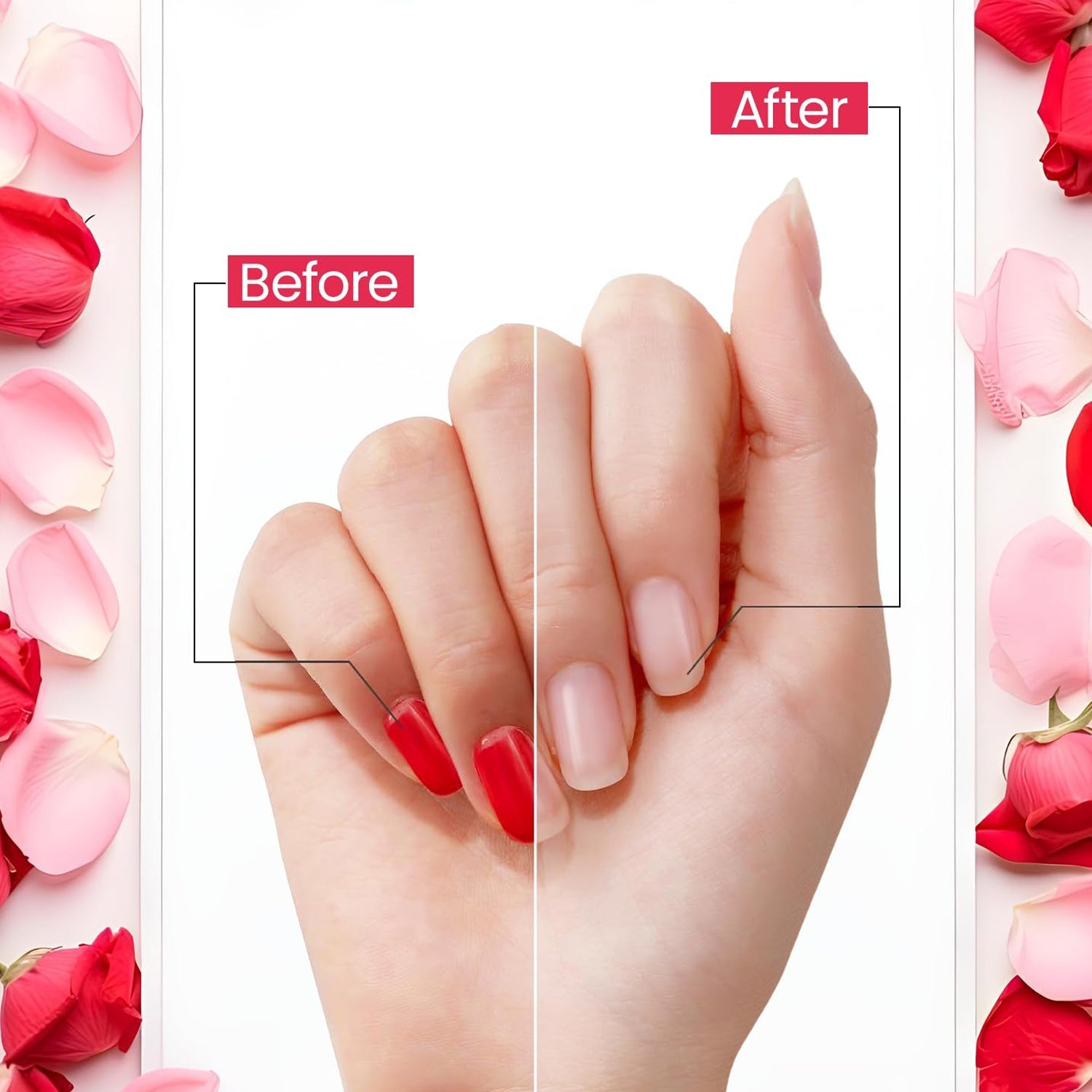 Wetwisk Nail Paint Remover Wet Wipes Acetone-Free & Gentle - Detail View 7