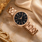 Women’s Rose Gold Metal Strap Watch – Elegant & Stylish Accessory