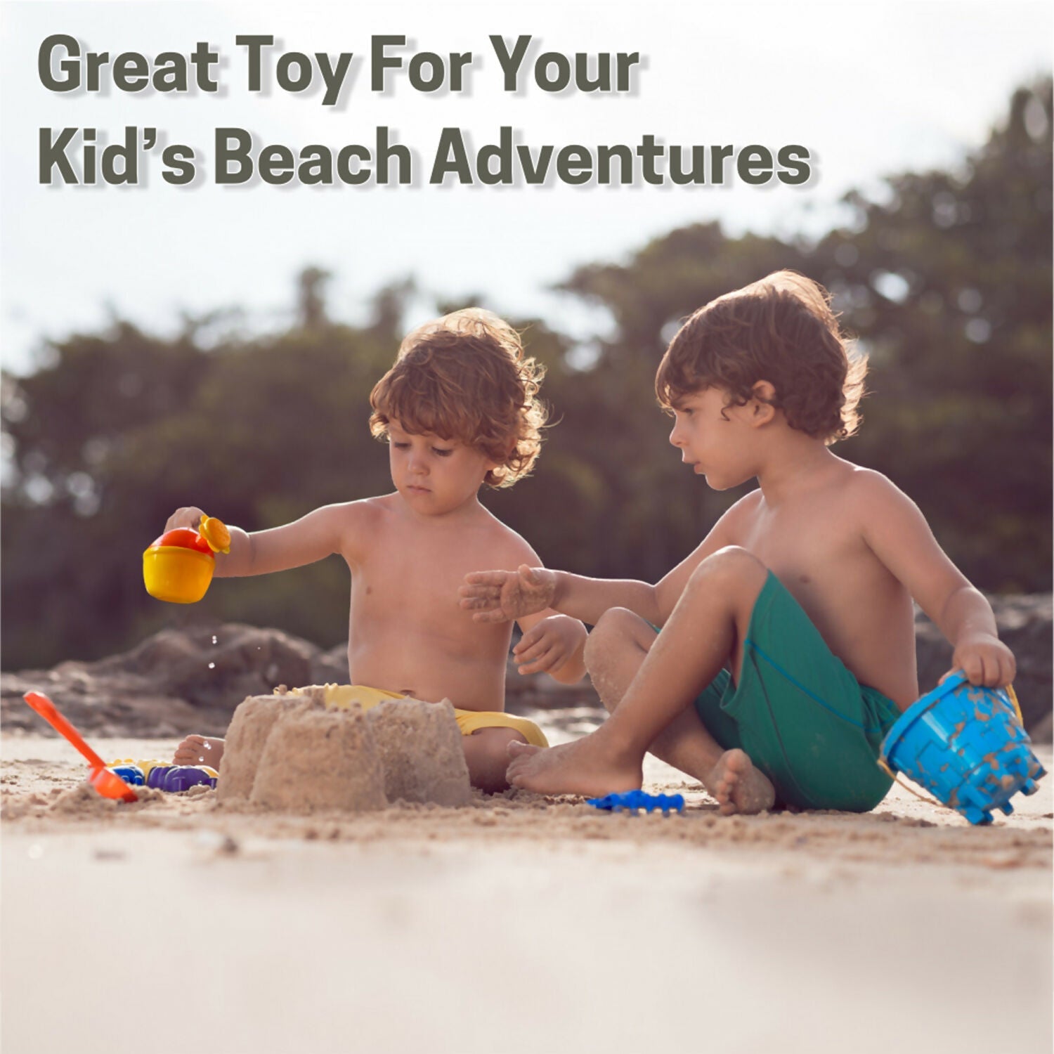 ALVENZA Kids Beach Sand Toy Set – Complete 6-Piece Play Kit for Outdoor Fun