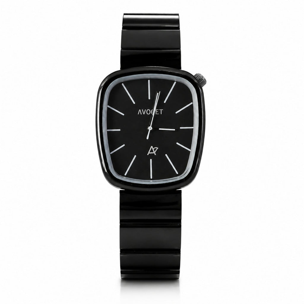 Minimal Black Luxury Square Dial Watch – Elegant Suitable for Any Occasion