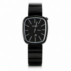 Minimal Black Luxury Square Dial Watch – Elegant Suitable for Any Occasion
