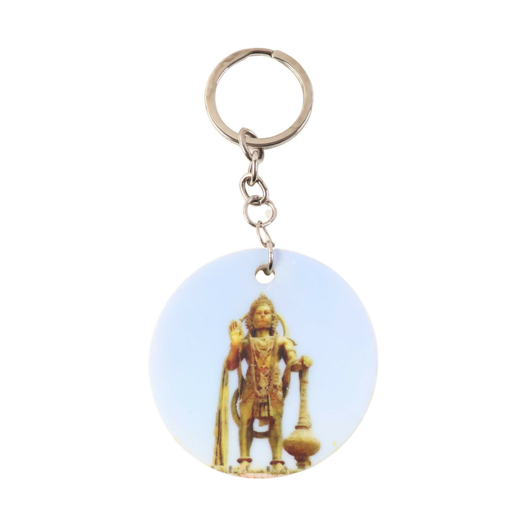 ALVENZA Hanuman Mandir Keychain – Bright Devotional Lightweight Accessory