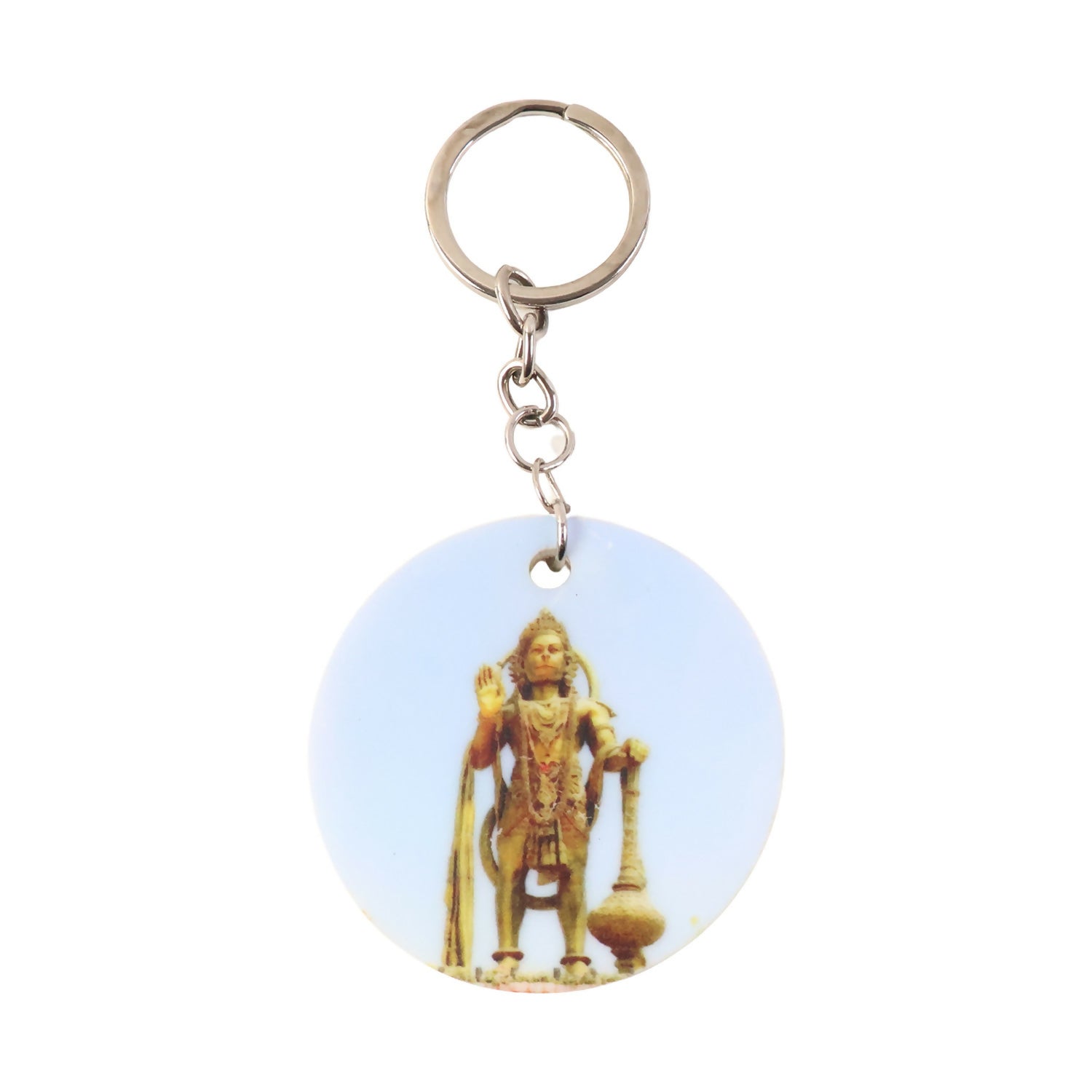 ALVENZA Hanuman Mandir Keychain – Bright Devotional Lightweight Accessory