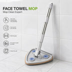 ALVENZA Triangular Microfiber Cleaning Mop for Glass, Walls & Floor Corners