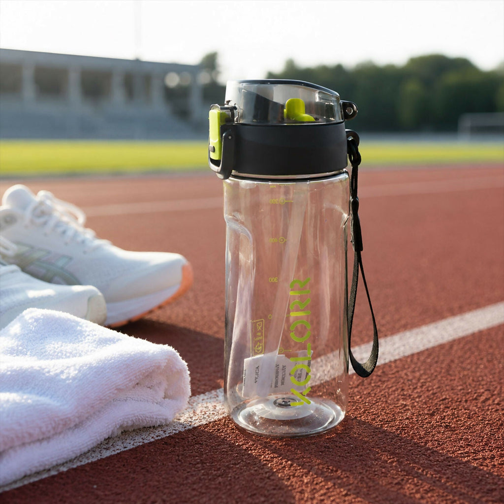 ALVENZA KOLORR Leakproof Sports Sipper Water Bottle with Straw & Lock Lid (630ML)