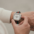 Men's Square Dial Analog Watch – Stylish Multi-Function Timepiece