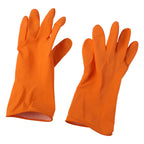Reusable Rubber Cleaning Gloves Waterproof & Durable for Kitchen - Back View