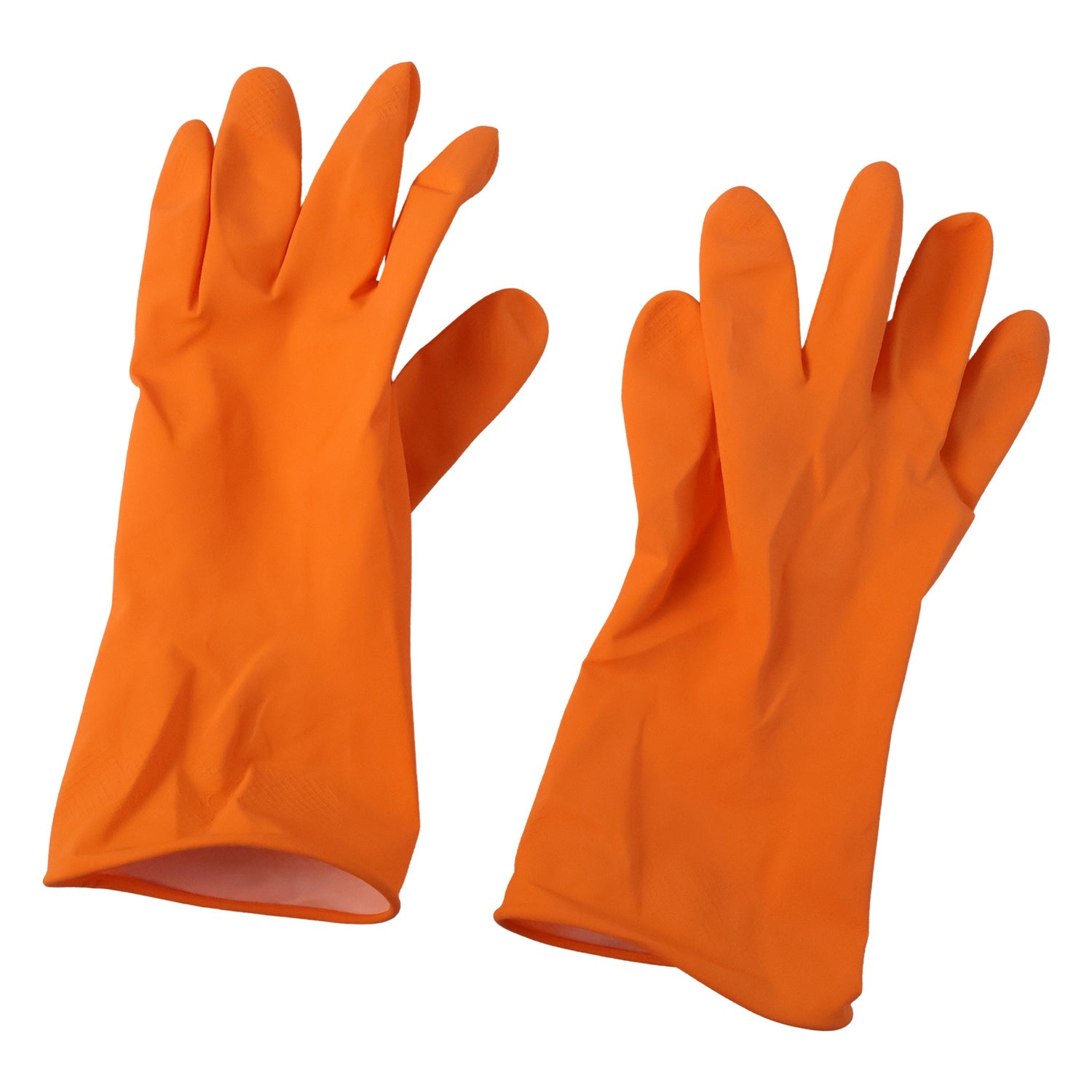 Reusable Rubber Cleaning Gloves Waterproof & Durable for Kitchen - Back View