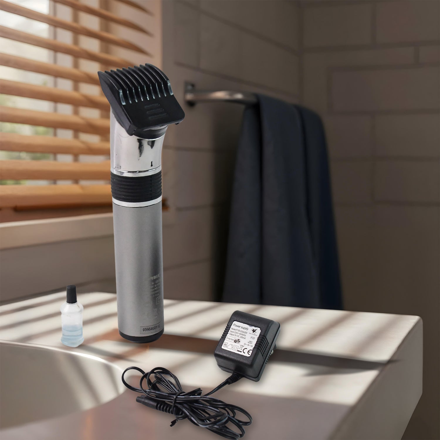 Rechargeable Hair Trimmer for Men – Adjustable Comb & Cordless