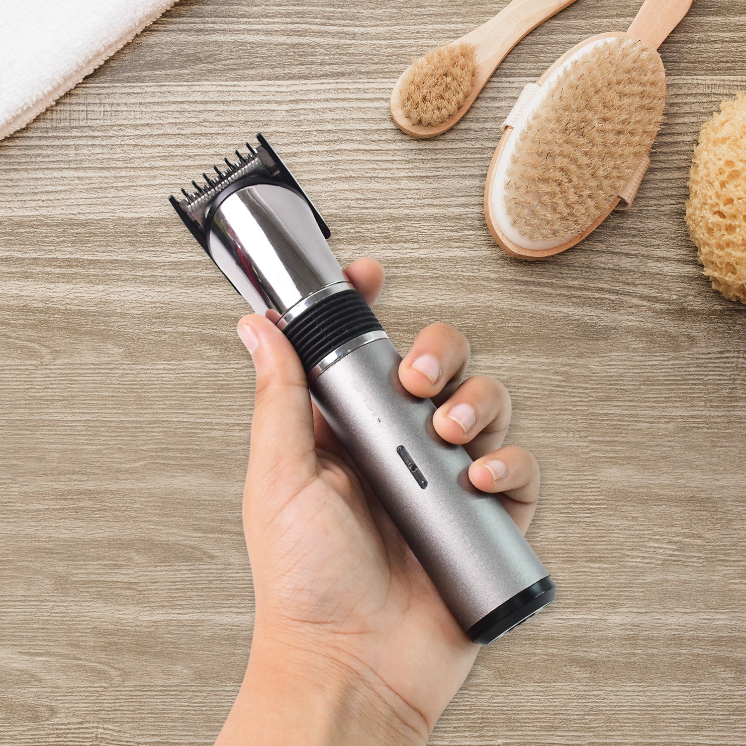 Rechargeable Hair Trimmer for Men – Adjustable Comb & Cordless