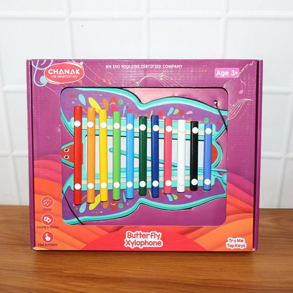 ALVENZA Butterfly Xylophone – Colorful 12-Tone Musical Learning Toy