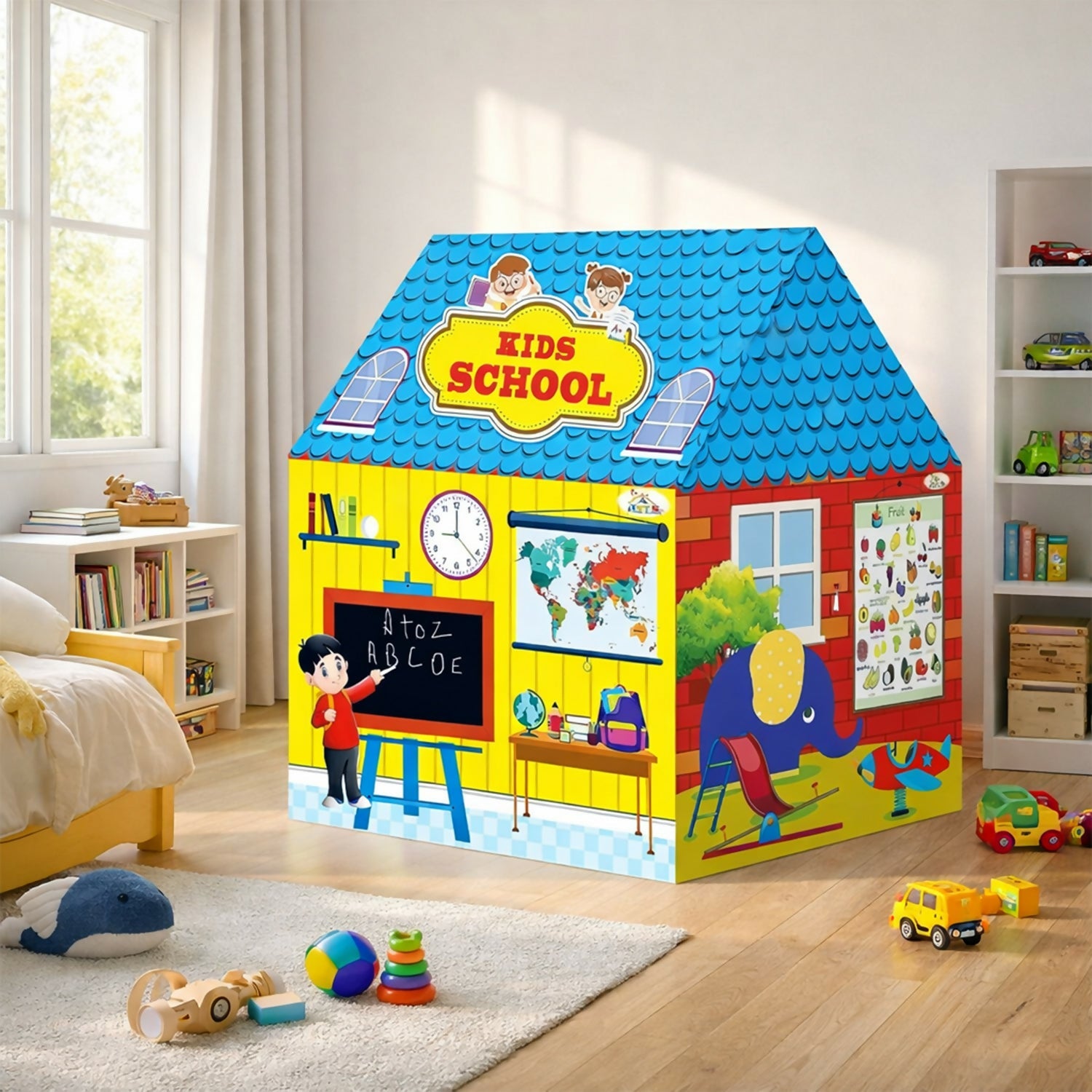 ALVENZA Kids School Play Tent House – Vibrant Educational Environment