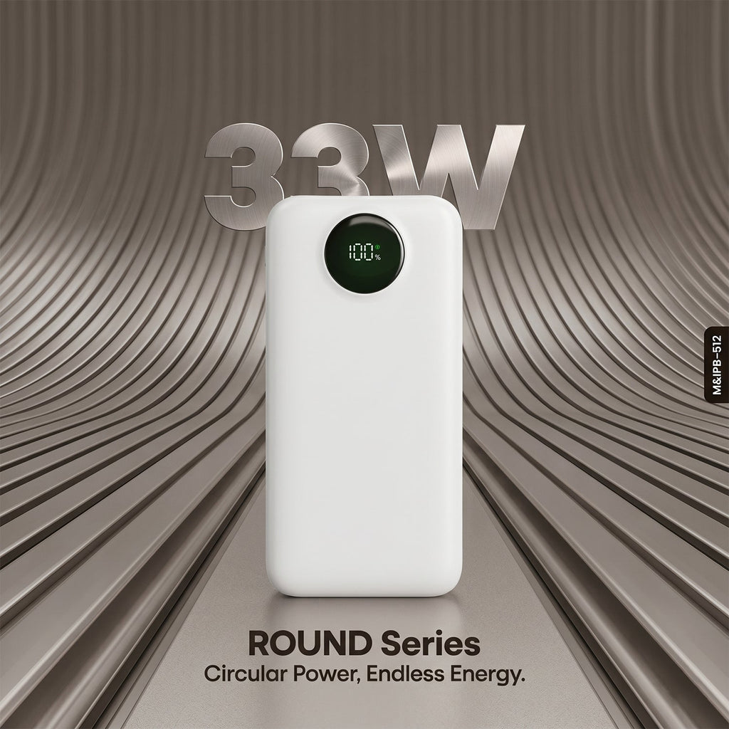 ALVENZA Power Bank – 10000mAh Capacity with 33W Fast Charging and Digital Display