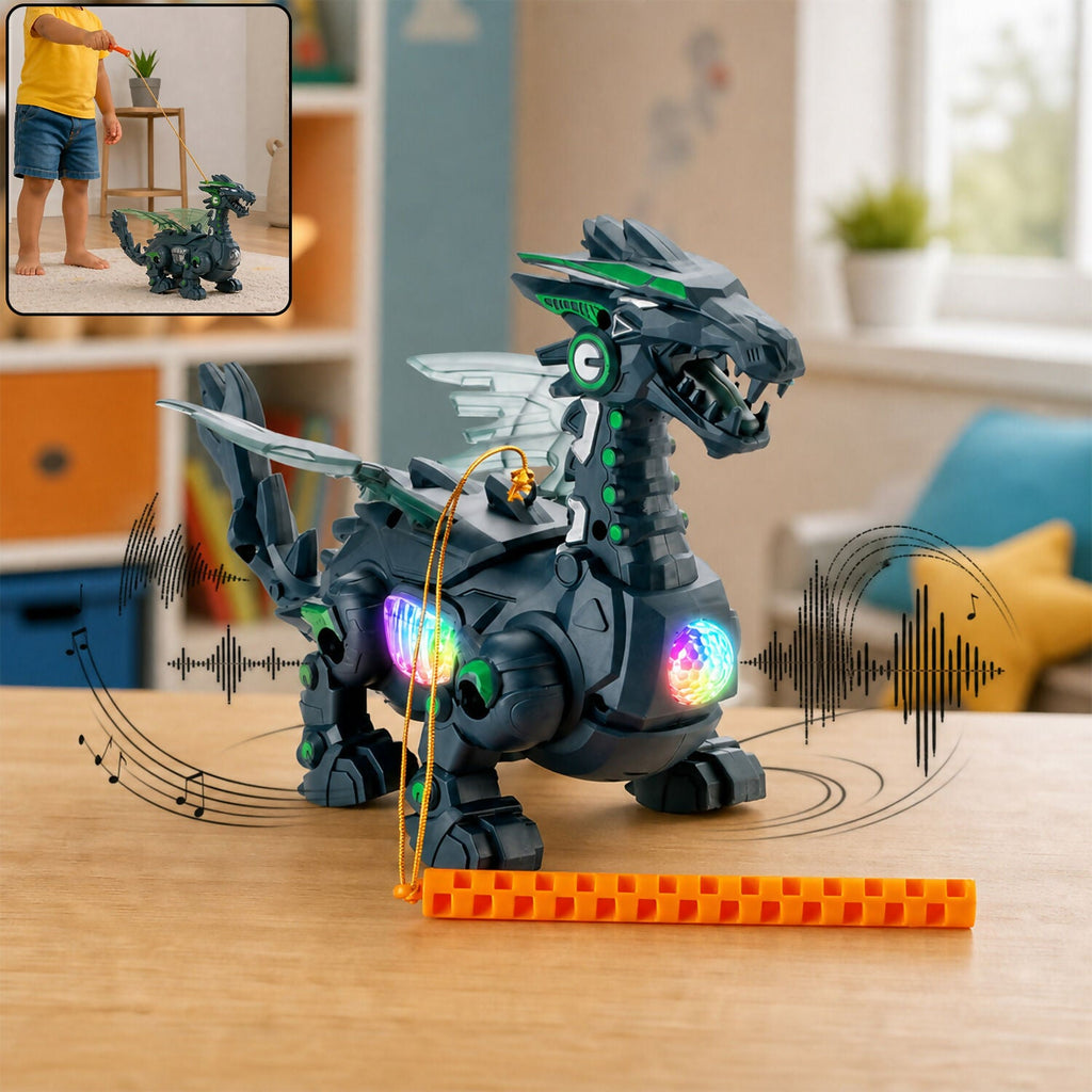 ALVENZA Walking Dinosaur Toy – Realistic Movements & Light Effects for Kids