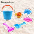 ALVENZA Kids Beach Sand Toy Set – Complete 6-Piece Play Kit for Outdoor Fun