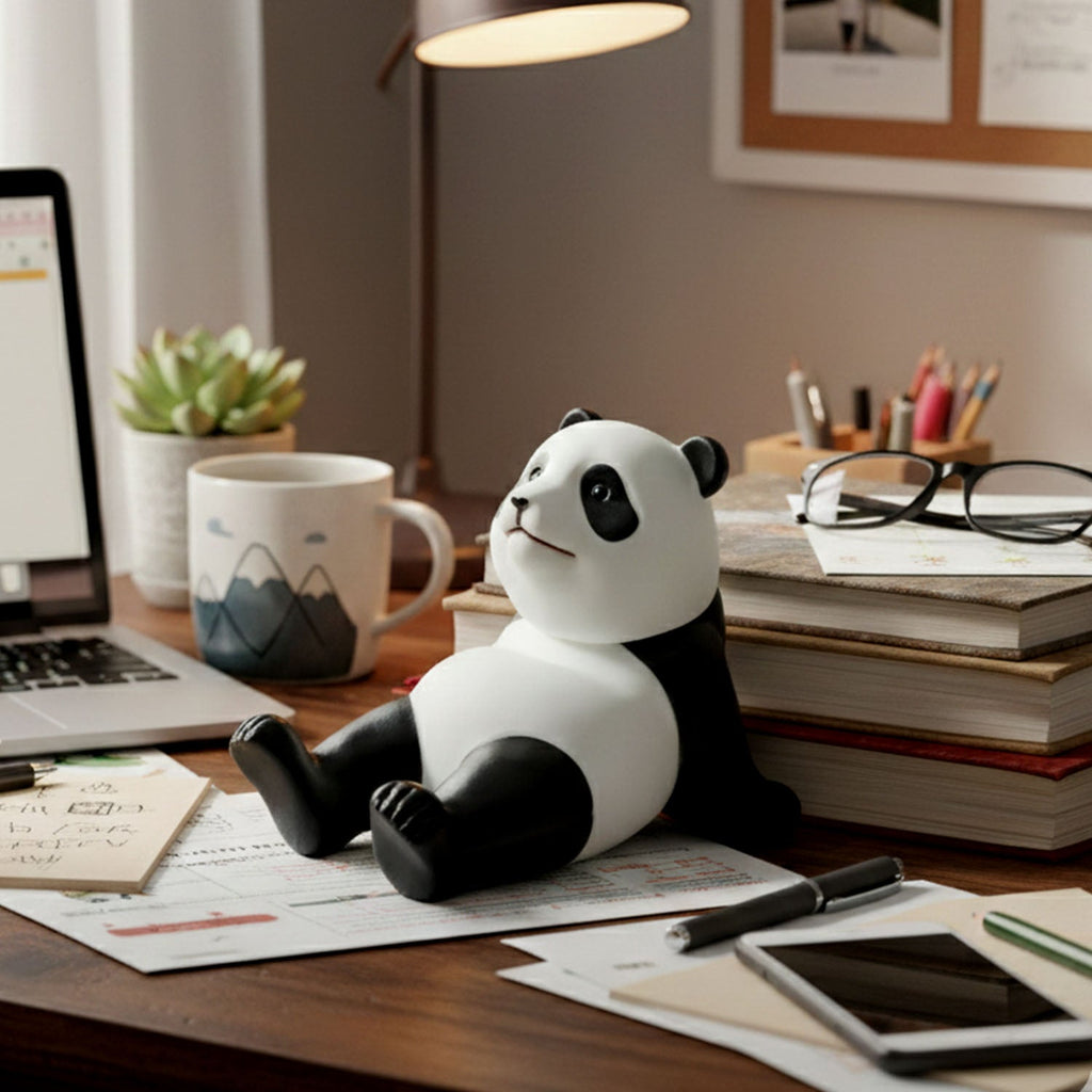 ALVENZA Panda Mobile Phone Stand Holder – Cute & Stable Desk Accessory