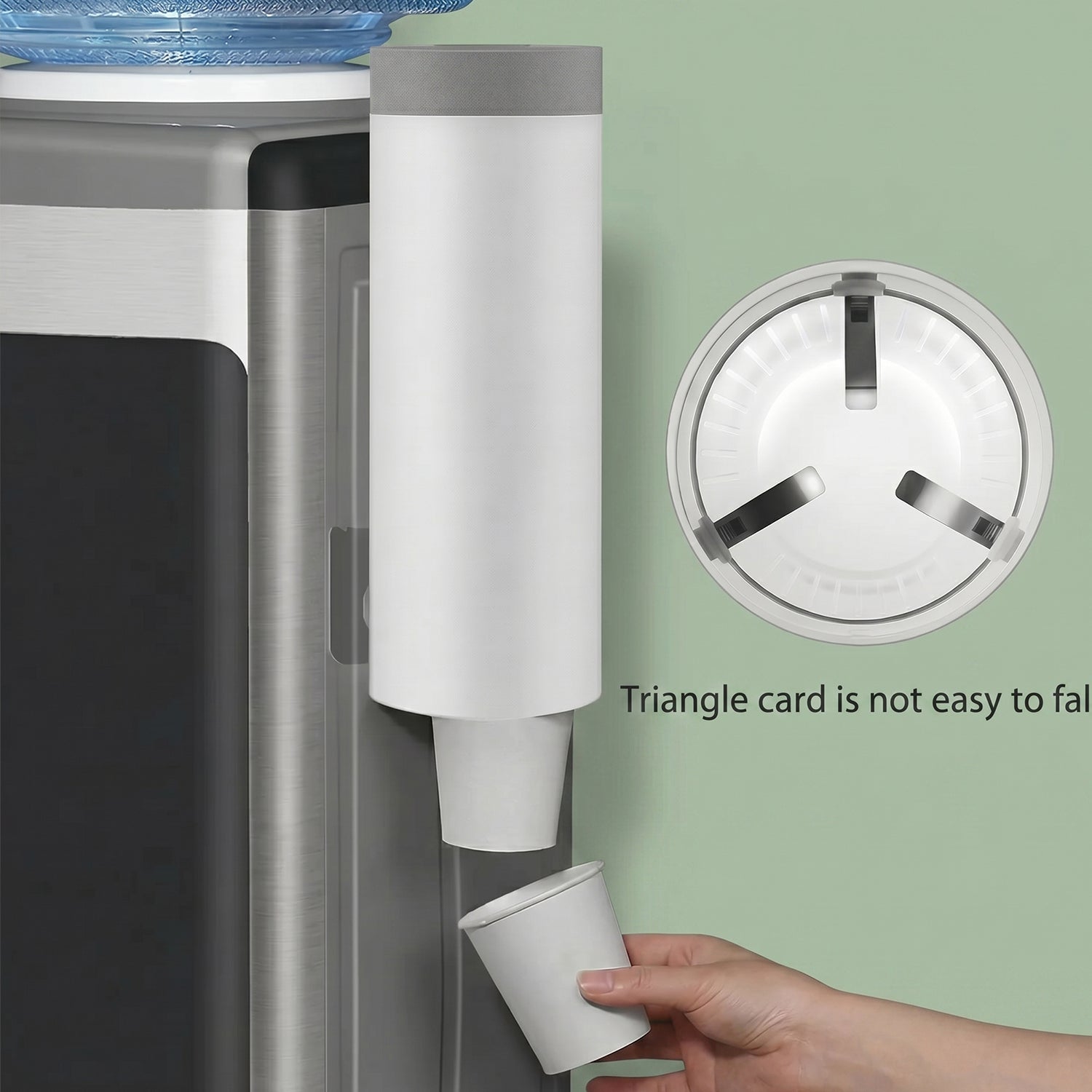 Wall Mounted Paper Cup Holder Space-Saving Dispenser for Hygiene - Detail View 7