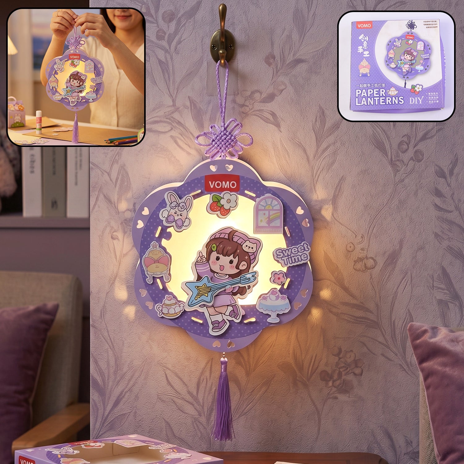 DIY Paper Lantern Craft Kit Fun & Creative Decor for Kids