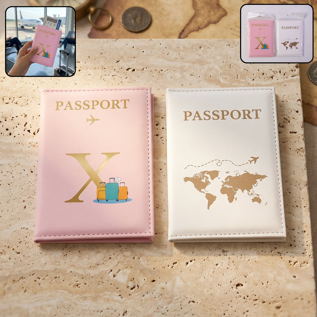 Travel Passport Holder Wallet Stylish Mix Design & Compact - Detail View 7