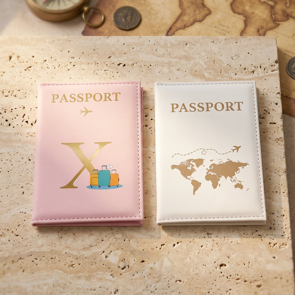 Travel Passport Holder Wallet Stylish Mix Design & Compact - Detail View 8