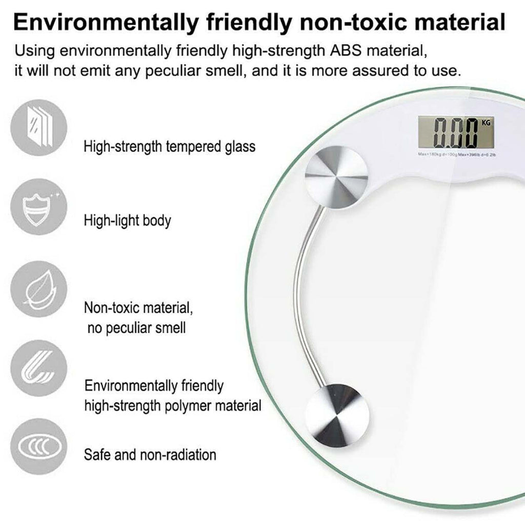Digital Body Weight Scale – Accurate Fitness Monitoring up to 180 Kg