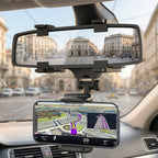 ALVENZA 360 Degree Car Rear View Mirror Mobile Phone Holder Adjustable Mount (1 Pc)