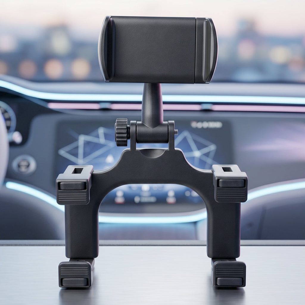 ALVENZA 360 Degree Car Rear View Mirror Mobile Phone Holder Adjustable Mount (1 Pc)