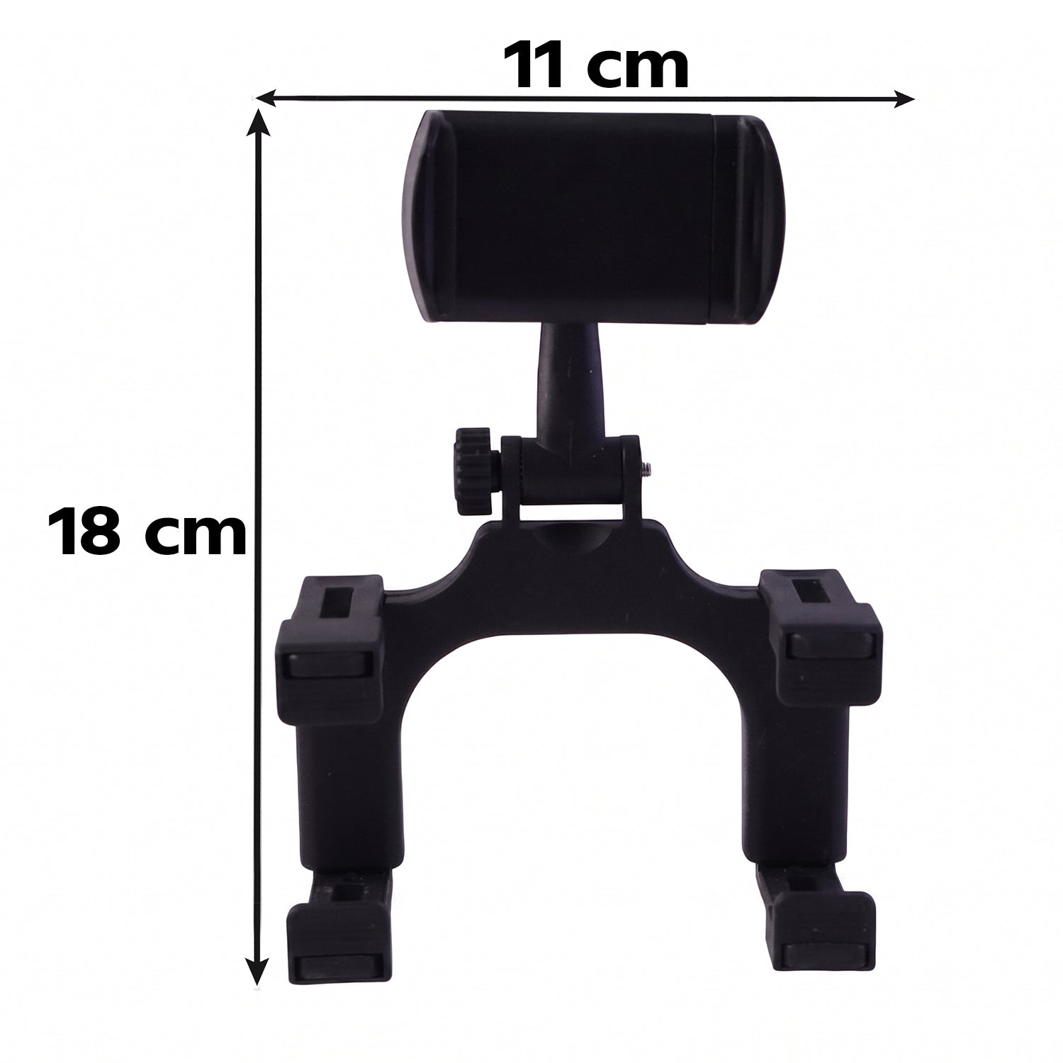 ALVENZA 360 Degree Car Rear View Mirror Mobile Phone Holder Adjustable Mount (1 Pc)