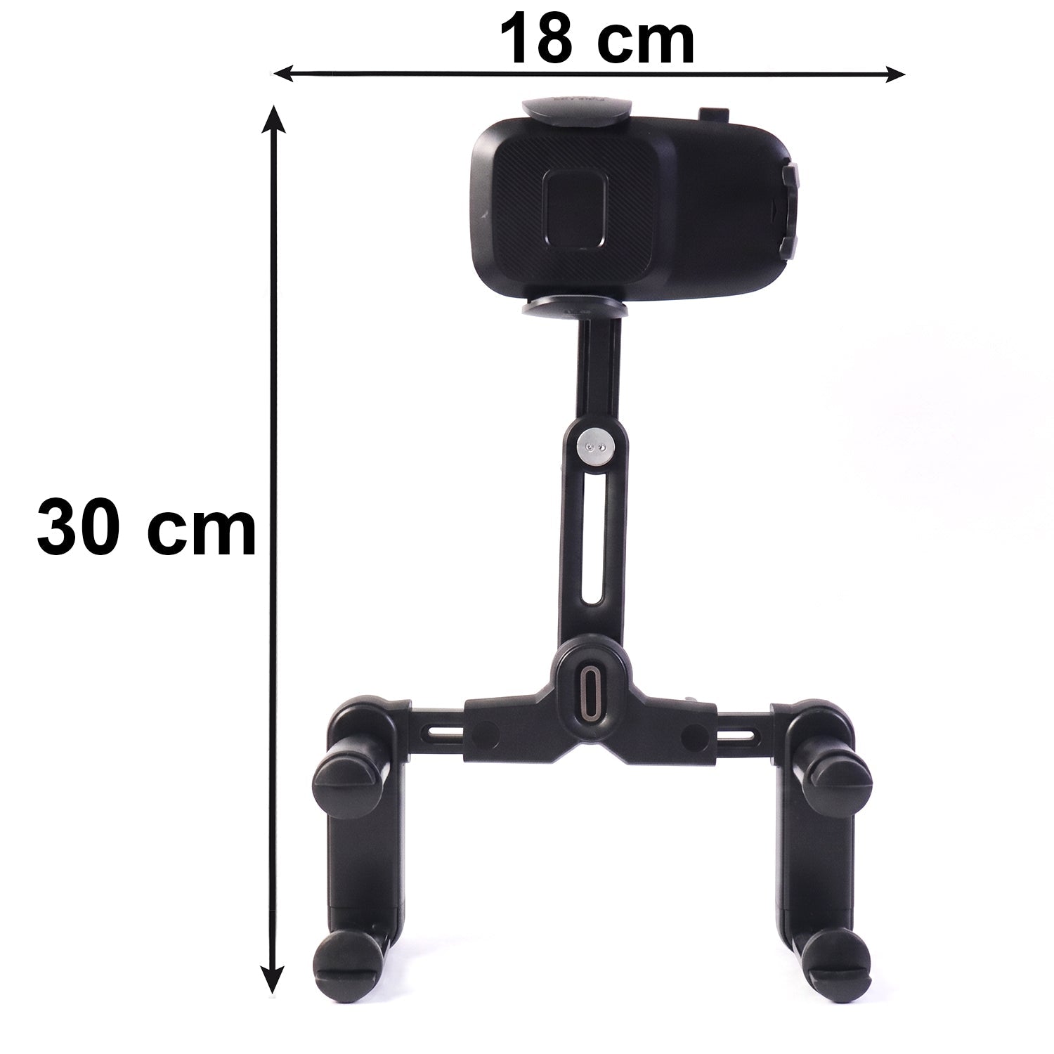 ALVENZA Car Rear View Mirror Phone Holder – 360° Adjustable & Retractable