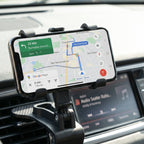 ALVENZA Car Phone Holder – 360° Rotatable Dashboard Clip Mount