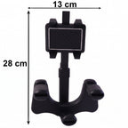ALVENZA 360 Degree Car Rear View Mirror Mobile Phone Holder – Adjustable & Secure Fit