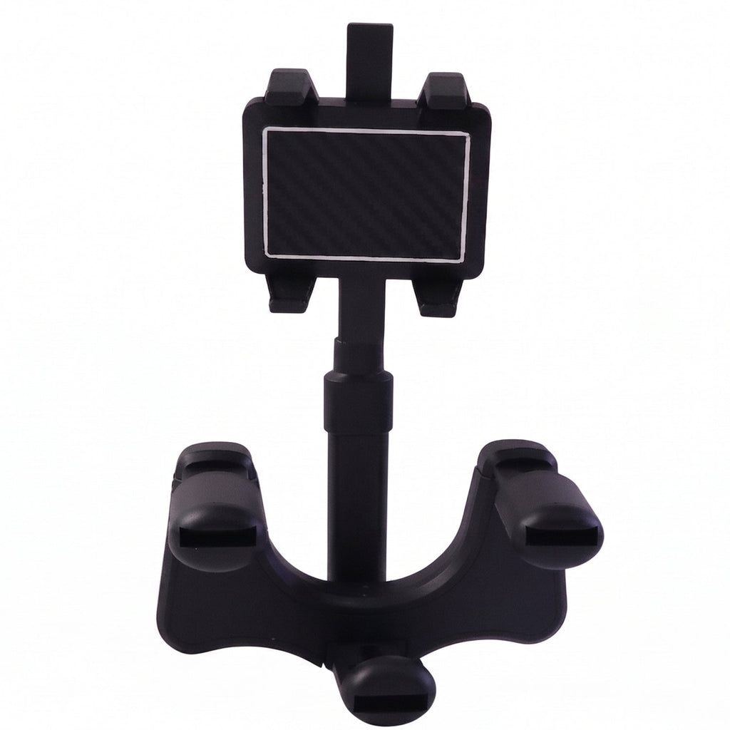 ALVENZA 360 Degree Car Rear View Mirror Mobile Phone Holder – Adjustable & Secure Fit